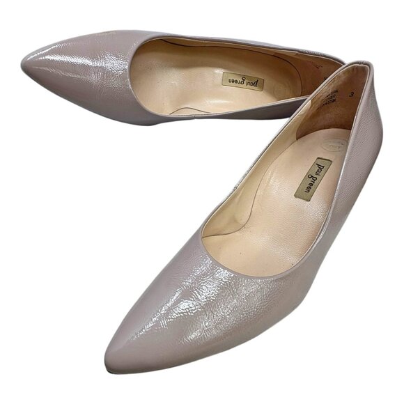 Paul Green Beige Patent Leather Classic‎ Dress Pumps - Picture 10 of 11